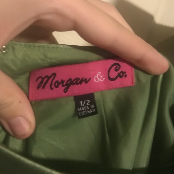 Olive green formal dress - Picture 3 of 6